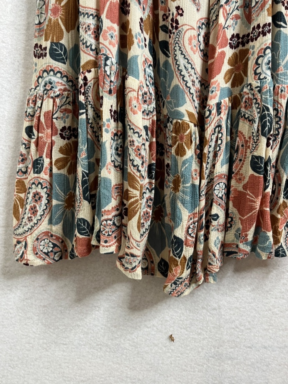 O’Neill Saltwater Essentials Boho Paisley Floral Flowy Tank Top Size S - Picture 5 of 6